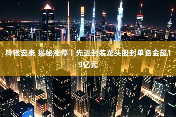 科银宏泰 揭秘涨停丨先进封装龙头股封单资金超19亿元